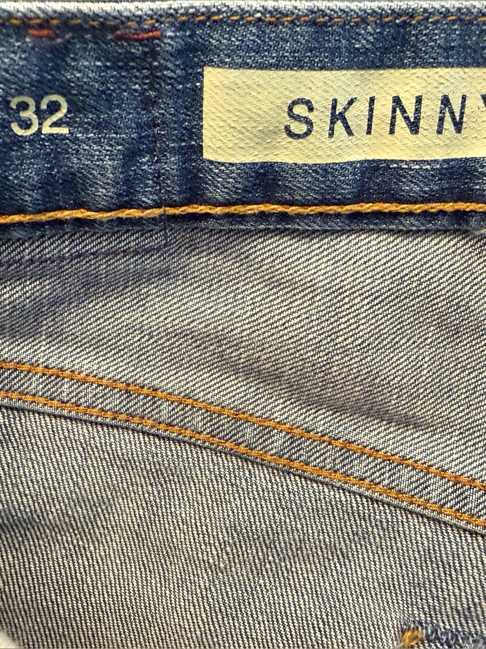 Classiccore Preppy Streetwear Gap 1969 Light Blue Denim Skinny Fit Jeans 31x32 - Picture 4 of 11